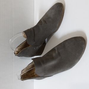 Reaction Kenneth Cole ankle boots  women 8.5 leather suede casual gray Y2k Rodeo